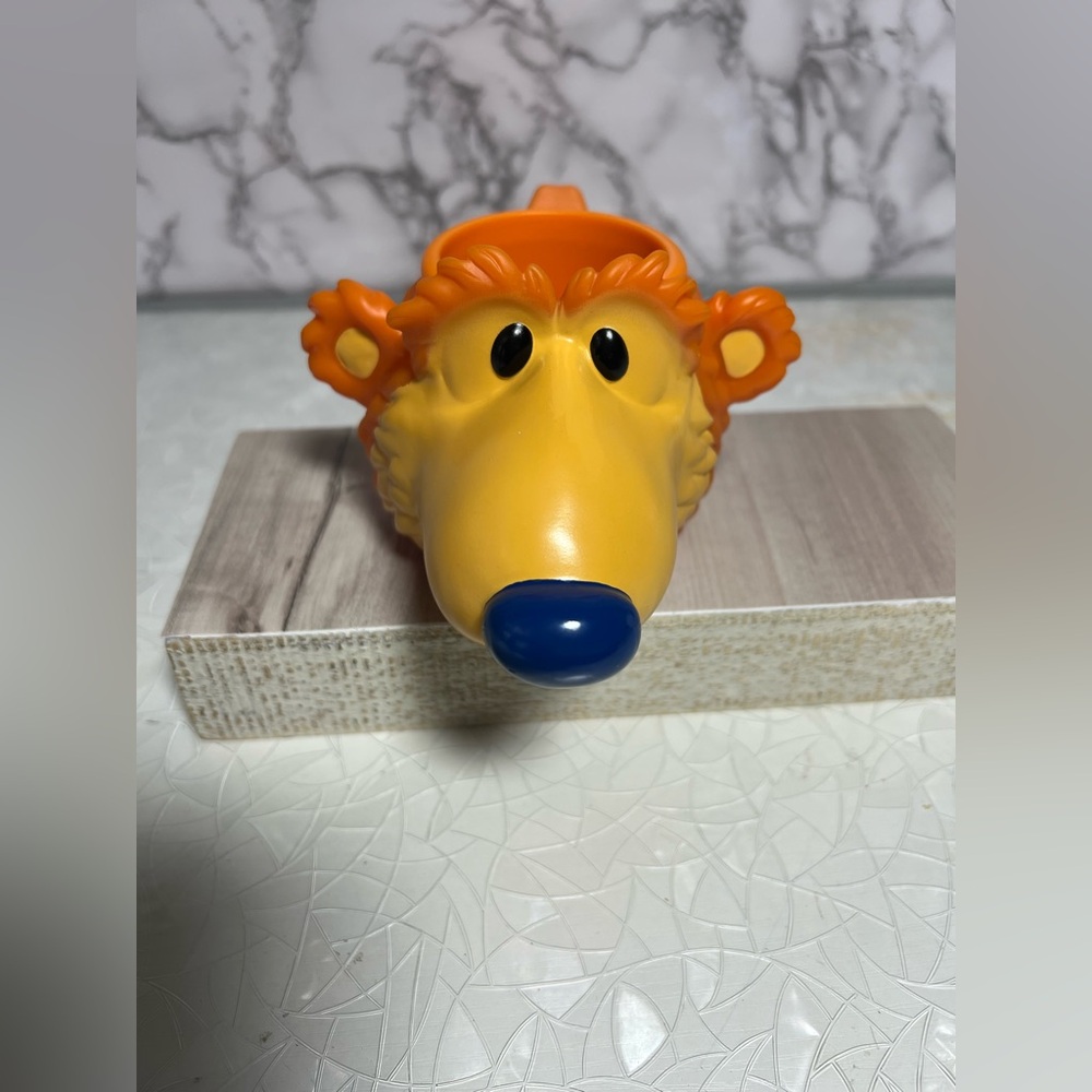 VINTAGE APPLAUSE BEAR IN THE BIG BLUE HOUSE PLASTIC MUG CUP JIM HENSON TV SHOW
